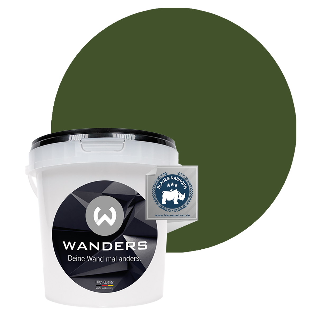 Wanders Tafelfarbe Khaki-Grün 1L mit Farbe 2018.06.07