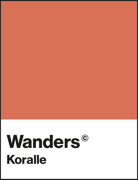 Pastellfarbe Wanders Koralle