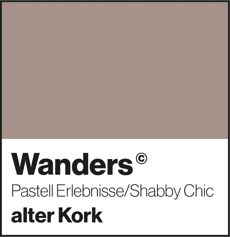 Wanders alter Kork Pastellfarbe Shabby-Chic Wandfarbe
