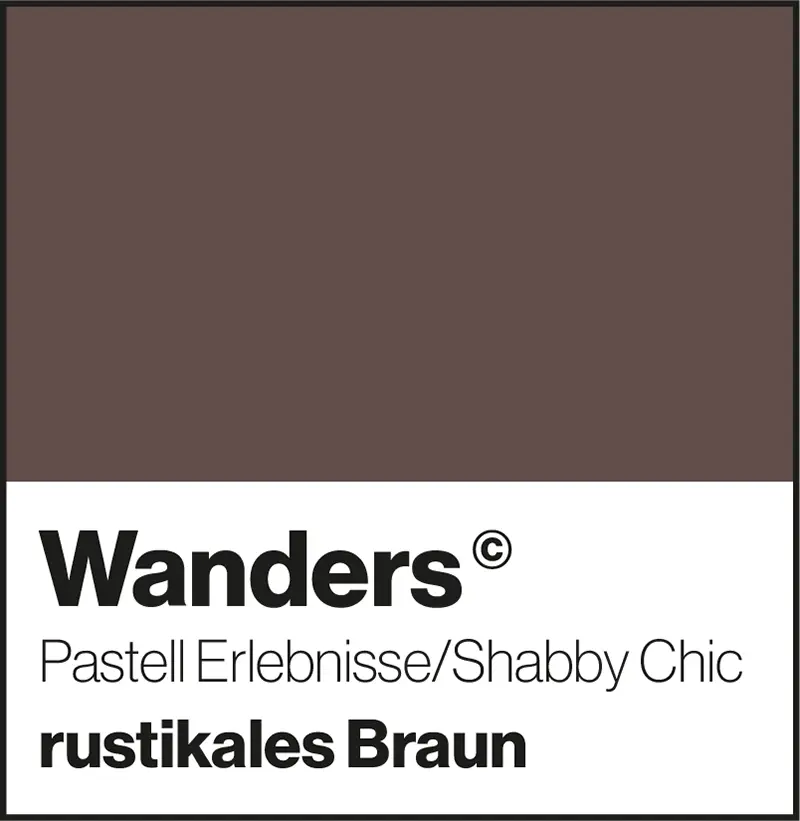 Wanders rustikales Braun Pastellfarbe Shabby-Chic Wandfarbe