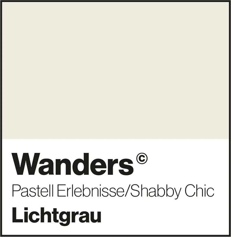 Wanders Lichtgrau Pastellfarbe Shabby-Chic Wandfarbe