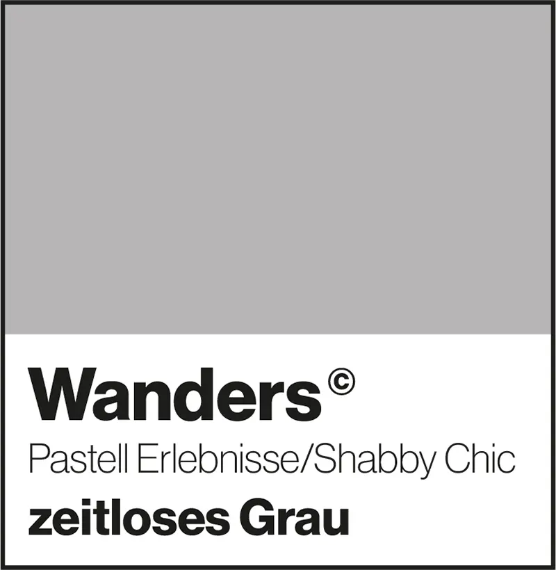 Wanders zeitloses Grau Pastellfarbe Shabby-Chic Wandfarbe