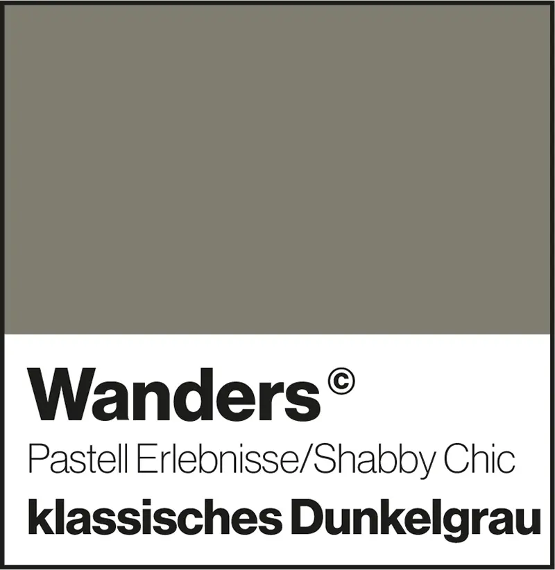 Wanders klassisches Dunkelgrau Pastellfarbe Shabby-Chic Wandfarbe