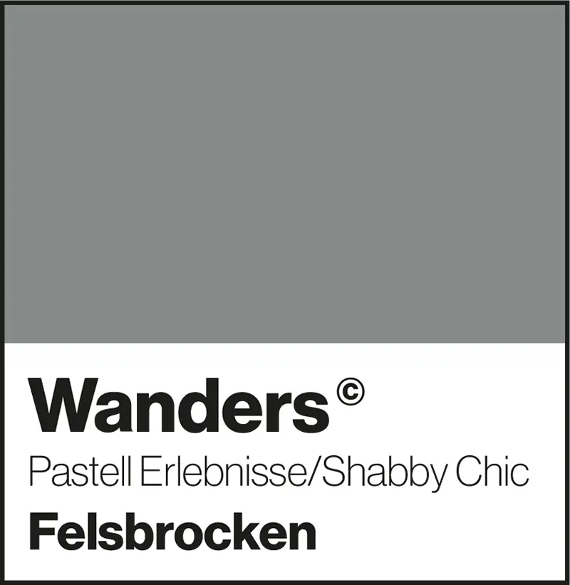 Wanders Felsbrocken Pastellfarbe Shabby-Chic Wandfarbe