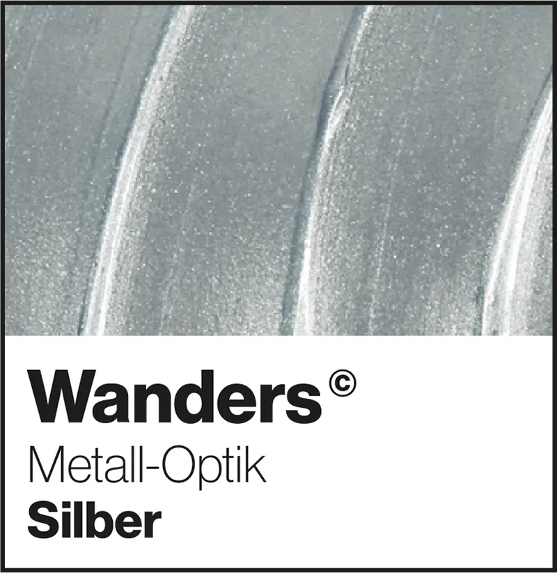 Wanders Silber Metall-Optik Metalleffekt Wandfarbe