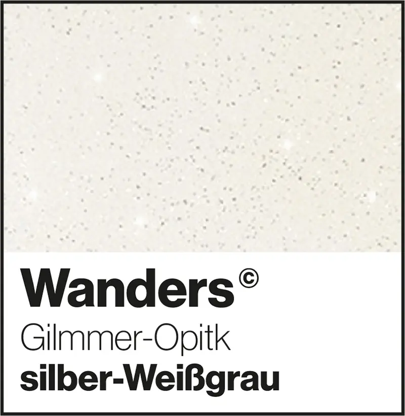 Wanders silber-Weißgrau Glimmerfarbe Glitzer