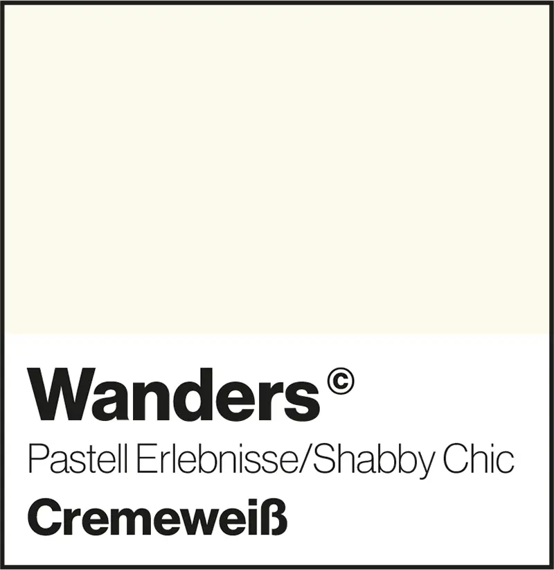 Wanders Cremeweiß Pastellfarbe Chabby-Chic