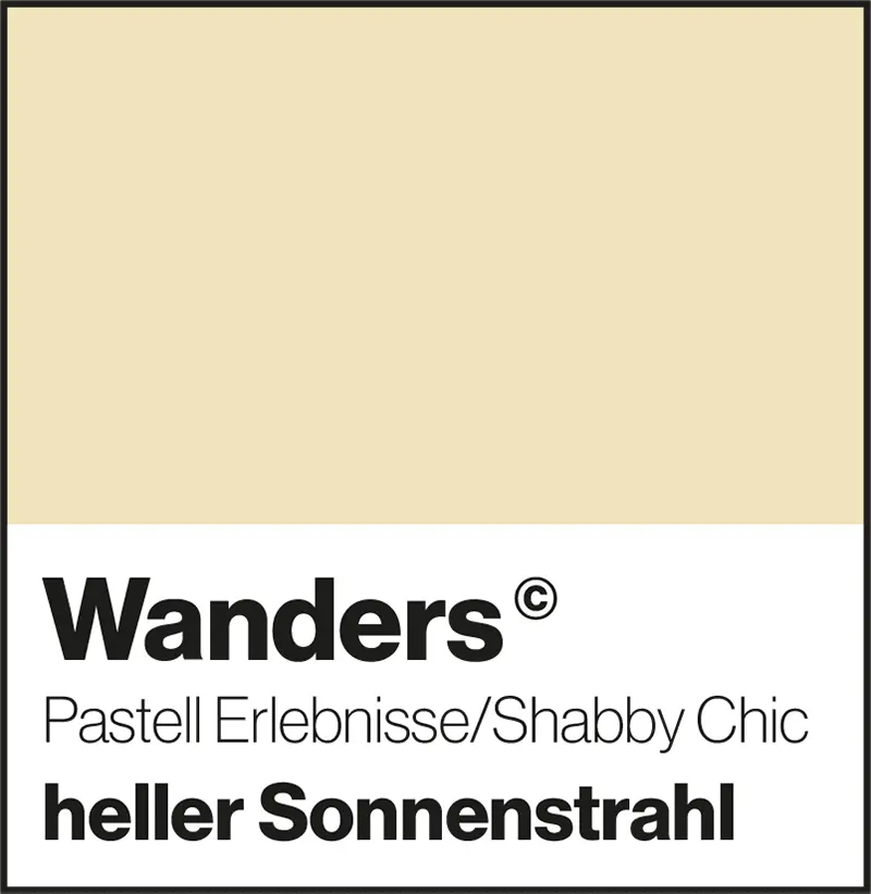 Wanders heller Sonnenstrahl Pastelfarbe Chabby-Chic