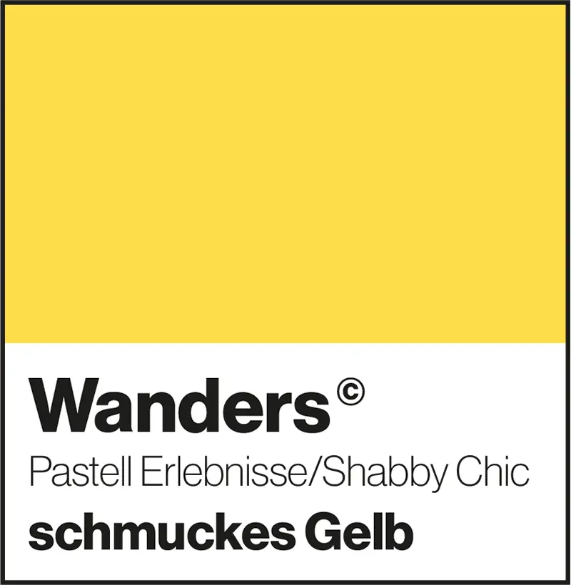 Wanders schmuckes Gelb Pastelfarbe Shabby-Chic Wandfarbe