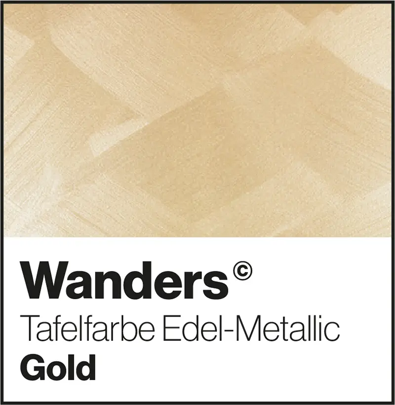 Wanders Gold Tafelfarbe Edel-Metallic Wandfarbe
