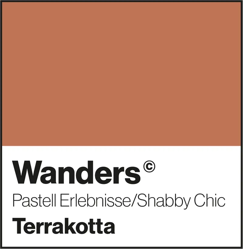 Wanders Terrakotta Pastellfarbe Shabby-Chic Wandfarbe