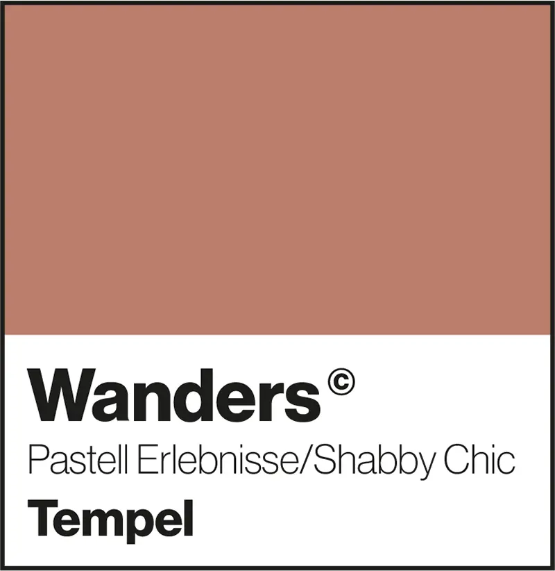 Wanders Tempel Pastellfarben Shabby-Chic Wandfarbe