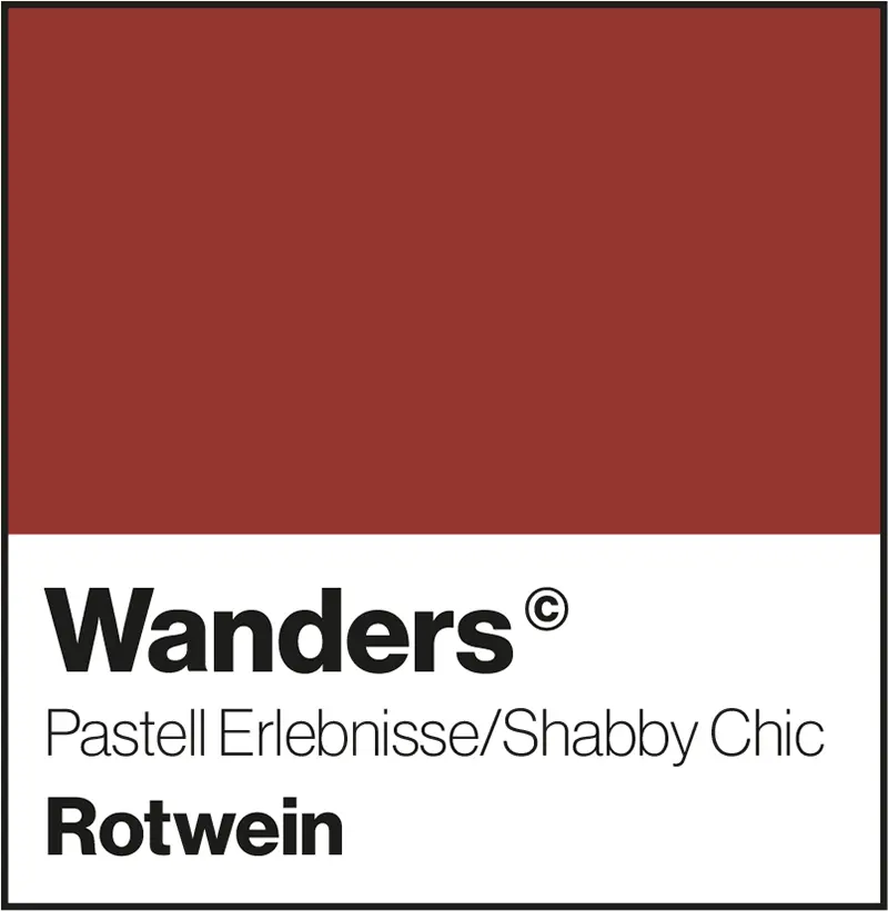 Wanders Rotwein Pastellfarbe Shabby Shic Wandfarbe