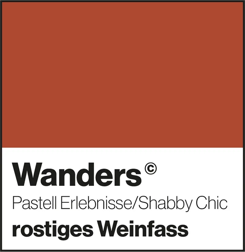 Wanders rostiges Weinfass Pastellfarbe Shabby-Chic Wandfarbe