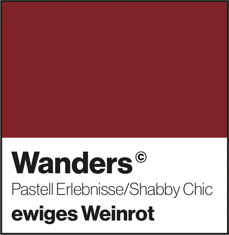 Wanders ewiges Weinrot Pastellfarbe Shabby-Chic Wandfarbe