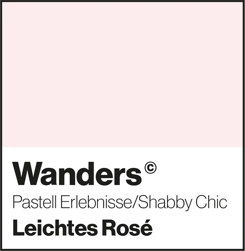 Wanders leichtes Rosé Pastellfarbe Shabby-Chic