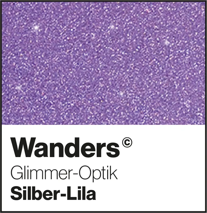 Wanders Silber-Lila Glimmer-Optik Wandfarbe