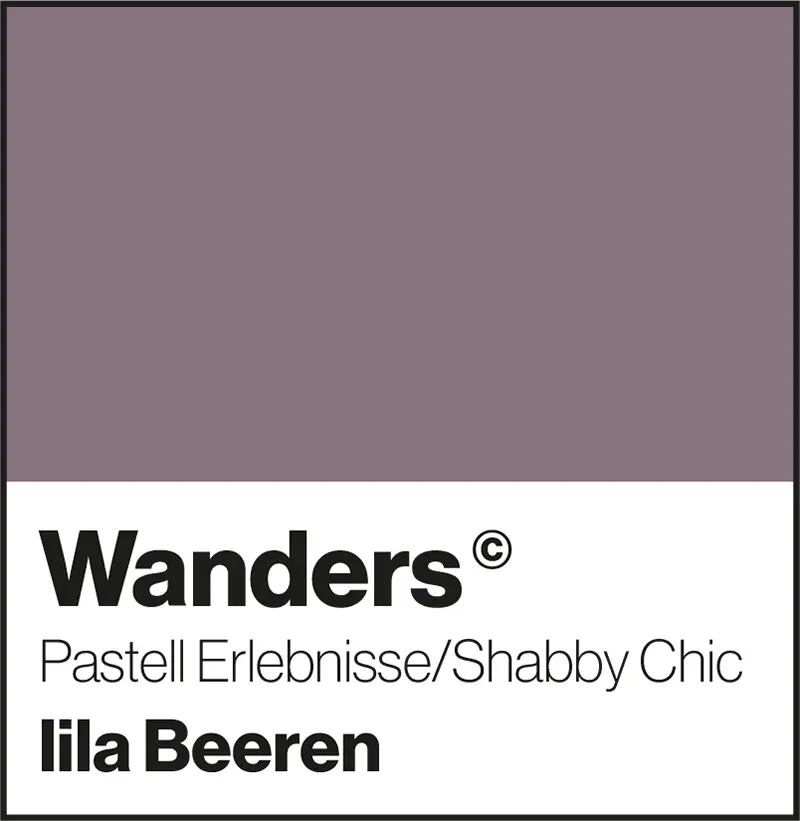 Wanders lila Beeren Pastellfarbe Shabby-Chic Wandfarbe