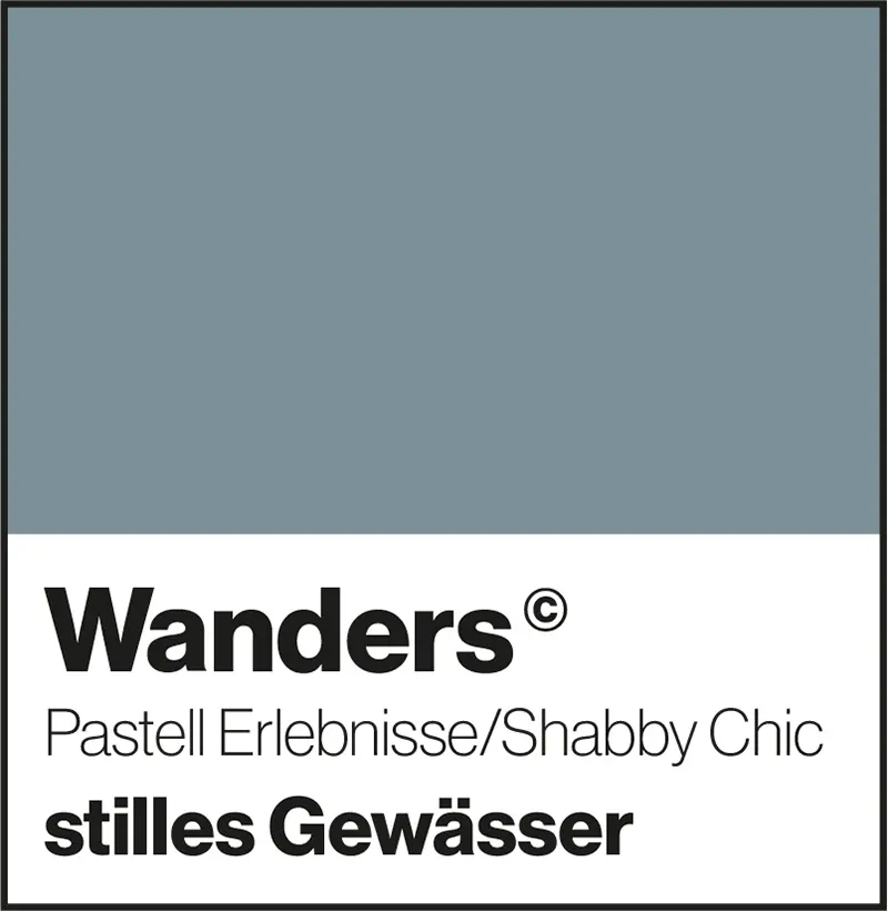 Wanders stilles Gewässer Pastellfarbe Shabby-Chic Wandfarbe