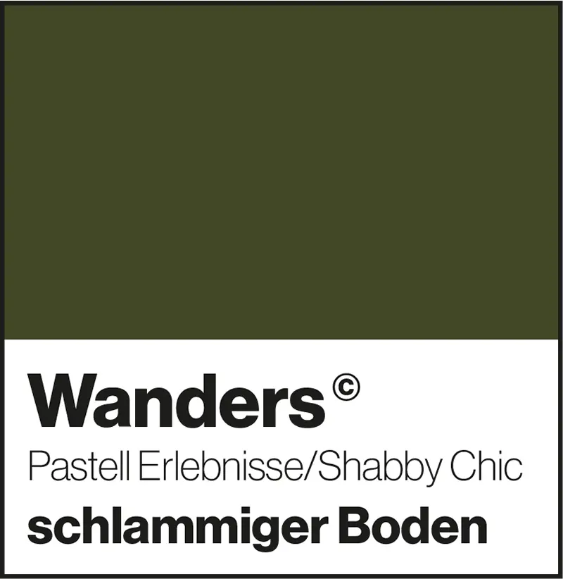 Wanders schlammiger Boden Pastellfarbe Shabby-Chic Wandfarbe
