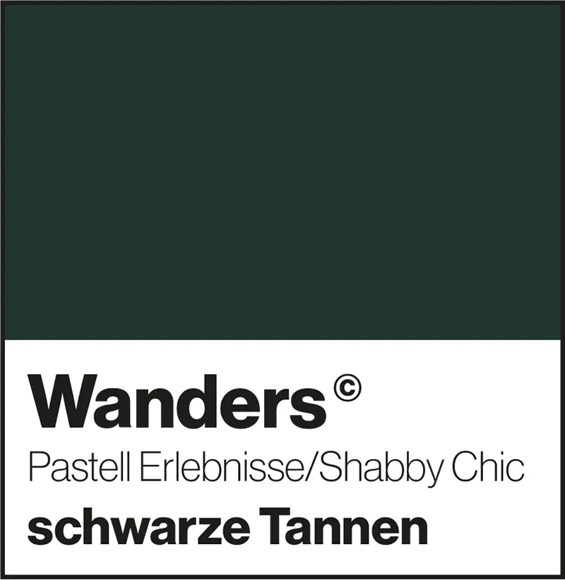 Wanders schwarze Tannen Pastellfarbe Shabby-Chic Wandfarbe